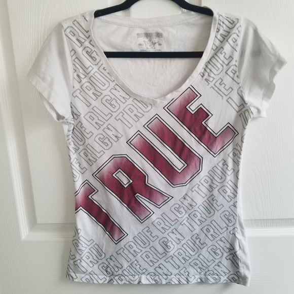 white true religion top
